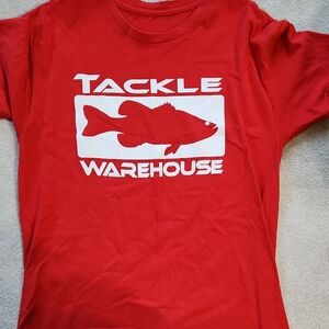 Tackle Warehouse Red Fishing T-Shirt Short Sleeve - No Size